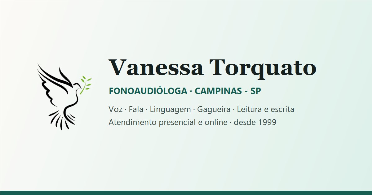 Vanessa Torquato, fonoaudióloga
